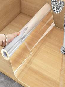 1 Roll (40*200cm) Thick Transparent Wall Protective Film, Waterproof, Mildew-Proof, Anti-Fouling, Suitable For Living Room, Bedroom, Kitchen, Dining Table Surfaces, Self-Adhesive, Removable, Cuttable - A - View 9