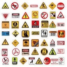 203pcs Warning Sign Stickers For Water Bottles, Skateboards, Luggage, Phone Cases, Laptops, Decorative Stickers