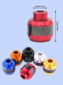 2个铝合金摩托车前叉保护器 - 碳纤维纹理，减震设计 - 轻便耐用，适用于摩托车、电动自行车、踏板车和全地形车（颜色可选 - 增强保护性，时尚摩托车配件）