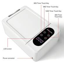 3-In-1 Nail Dryer UV LED Lamp, 96 LED Beads, Auto Sensor, Timer, LED Display Panel, Dual Hand Use - White - Halloween, Christmas, Valentine's Day Gift - EU C Type Plug(220-240V) - View 8