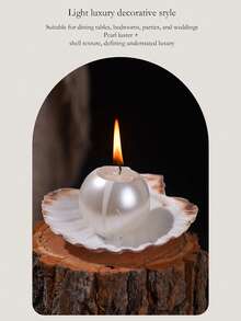 قطعة واحدة، شمع اللؤلؤ الصدفي، شموع العلاج بالروائح، شموع ديكور المنزل، شموع الزفاف، شموع العشاء الرومانسي الفاخرة بالروائح والؤلؤ، شموع صدفية بالروائح الجوية، هدايا مثالية للعطلات