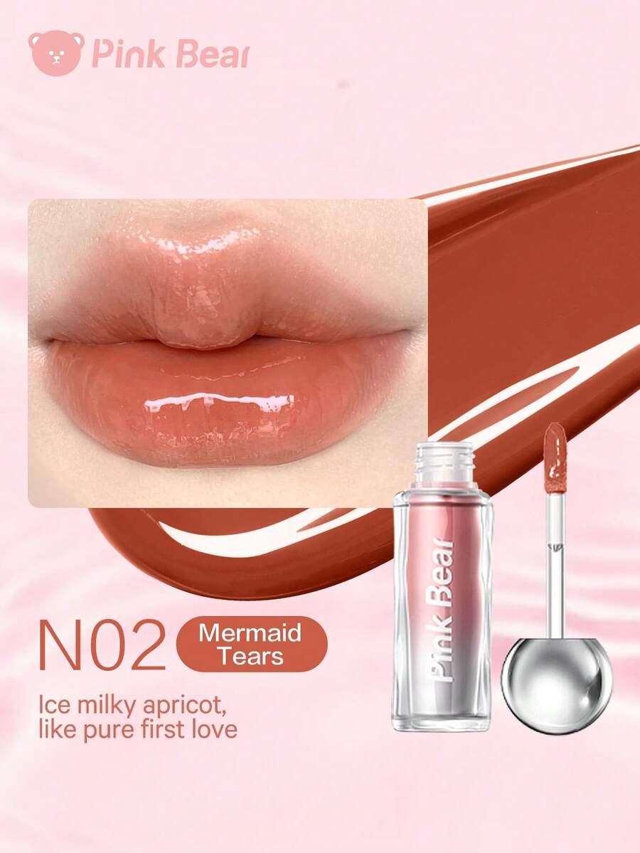 Pink Bear N02 Mermaid Tears. Ice Milky Apricot,Like Pure First Love