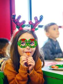 8Pcs Christmas Glasses Christmas Party Favors Supplies For Christmas, Christmas Accessories Christmas Photo Props Stocking Stuffers Glasses Party Frame Goody Bag Stuffers Home Decor Christmas Decorations Room Decor