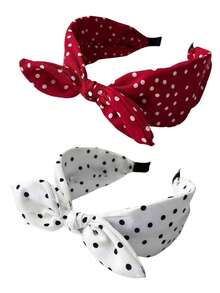 1pc Retro Minimalist Bow Headband For Women, New Headpiece, Versatile Korean Style Hair Accessory, Boho Elegant ,Hair Hoop Hairband For Women Head Accessories - Multicolor - View 17