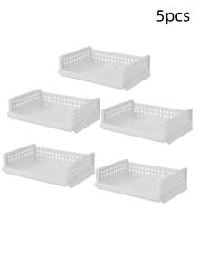 1 ngăn kéo đựng đồ trong tủ quần áo, hộp đựng quần áo len có thể gấp gọn dung tích lớn có ngăn chia - trắng - Xem 15