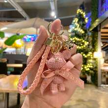 1-2pcs Cartoon Woolen Bear Bell Keychain, Car Keychain, Home Office Key Anti-Lost Chain, Cute Bear Pendant With Ringtone, Mom's Keychain Bag Ornaments, For School Backpack, Exquisite Decorations, Ornaments, Personalized Bear Gifts - Multicolor - View 11