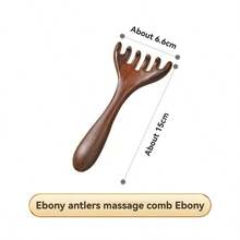 NEFOUME Natürlicher Sandelholz Massagekamm | Antistatisch | Kammzähne Massage + Gua Sha Schaben | Simulierte Doppelfinger-Augenmassage | Ergonomischer rutschfester Griff | Geeignet für Kopf, Nacken, Schulter, Beine und mehr Bereiche, Haare, Haarpflege, Schule, Rückkehr zur Schule, Reisen, Reiseaccessoires, Haushaltsartikel, Spa, Massagetool, Massage, Massagegerät, Spa - Braun - Übersicht 13