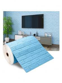 70cm/1m/2m/5m/10m 3D Wandaufkleber Imitationsziegel Schlafzimmer wasserdicht selbstklebend Heimdekoration DIY Tapete für Wohnzimmer TV Hintergrund - Verschiedenfarbig - Übersicht 25