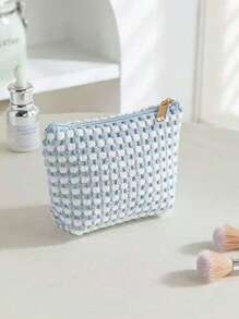 Borsa per il trucco da donna, borsa per la conservazione dei cosmetici, borsa per il trucco in velluto a coste, borsa per la conservazione di design estetico, scatola per la conservazione dei cosmetici di grande capacità, borsa per la conservazione dei cosmetici, essenziale per la casa e i viaggi, lascia che i tuoi cosmetici abbiano una casa