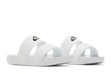 Nike Womens Offcourt Duo Slide 'White Black' (Women's Sizes) White/White/Black DC0496-100 Autumn New - 白色 - 查看 8