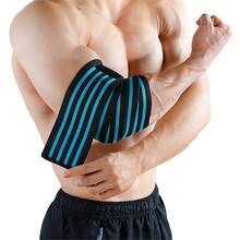 1/2 pièces Manchon de compression élastique réglable pour le coude, convient pour la course, le levage de poids, l'entraînement en squat - Multicolore - Voir 14