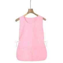 4 件男女通用无袖围裙，带 2 个口袋，防水防污，适用于厨房、家庭清洁、居家、沙龙、烹饪、烘焙 - 彩色 - 查看 9