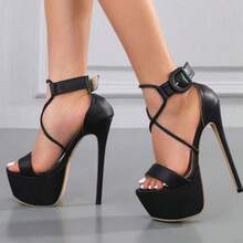 Cheerful Colors High Heel Sandals With A Comfortable Fit For Summer In Large Sizes