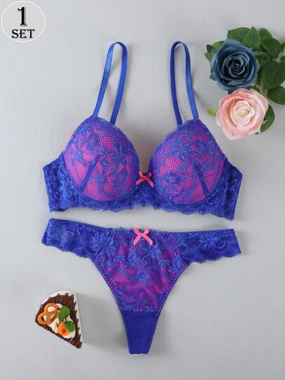 Set Kanten Verleidelijke Push Up Bra, Anti Sagging