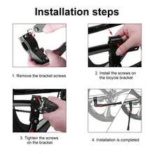 Pata de cabra para bicicleta, soporte de estacionamiento universal para bicicleta de montaña, accesorios de soporte de escalera para el suelo - Multicolor - Ver 6