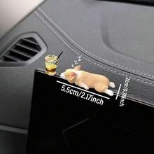 Mini Cute Coffee Cup Rabbit/Dog Decor Ornament For Car Interior Dashboard - Multicolor - View 6