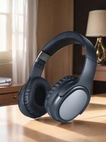 Gerripuer 新款无线耳机带麦克风，6.0 芯片，适用于游戏、视频、音乐、低延迟、USB-C、立体声高清通话、商务母亲节礼物、舒适的可调节头带、HiFi 低音、长电池寿命 - 黑色 - 查看 2