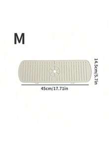 1 pièce Tapis d'évier en silicone, protection anti-éclaboussures pour robinet, tapis de séchage imperméable pour plans de travail de cuisine et de salle de bain, décoration pour la maison, tapis de cuisine antidérapants pour côté d'évier, accessoire de cuisine naturel et hygiénique pour la décoration de la maison et de la cuisine, faisant partie de vos styles confortables d'automne et d'hiver et des décorations de Noël