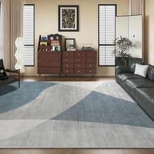 850g/M² Simple Blue Gray Geometric Design Living Room Mat Thickened Non-Slip Soft Non-Slip Single Piece Mat Simple Bedroom Dot Plastic Non-Slip Washable Inner Lining Durable Soft Large Area Mat Suitable For Bedroom And Living Room Indoor And Outdoor Decorative Carpet Suitable For Living Room, Bedroom, Office, Exhibition Hall - Various Sizes - 彩色 - 查看 4