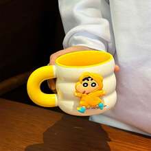 CRAYON SHINCHAN 蜡笔小新官方陶瓷杯，情侣生日礼物，家用和办公室用水杯