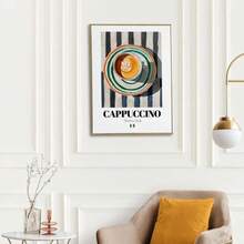 1 Stück moderne, farbenfrohe Poster mit italienischen Lebensmitteln, Desserts und Getränken, italienische kulinarische Leinwandmalerei Wandkunst für Bar, Küche, Esszimmer, Heimdekoration ohne Rahmen - A - Übersicht 3