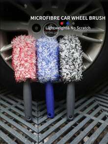 1Pc Wheel Hub Cleaning Brush, A Wheel Cleaning Tool For Car Washing, Featuring Scratch-Resistant Bristles, Easy Cleaning Of All Angles, A Comfortable And Durable Grip, Suitable For Detailed Cleaning In Car Washing And Maintenance, Cleaning Supplies - one-size - View 2
