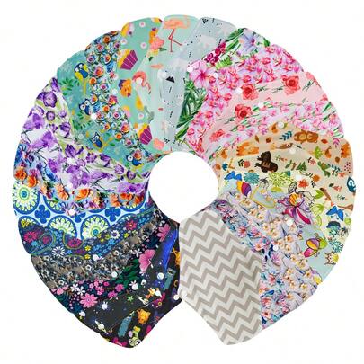 10Pcs Sanitary Pad Reusable Washable Cloth Menstrual Pads Panty Liners Reusable Menstrual Pads Bamboo Charcoal Menstrual Heavy Incontinence Pads |Sanitary Pads Random Color