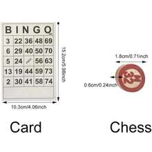 Bingo Board Game Set Includes Classic 40 Bingo Number Cards And 75 Chess For Family Large Parties Adults Holiday Activities - Multicolor - View 6