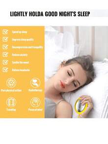 1pc Sleep Therapy Device, Helps Sleep, Stops Snoring, Improves Sleep Quality, Relieves Stress, Smart Mini Handheld Sleep Aid, USB Rechargeable, Battery Capacity: 400mAh/150mAh - Multicolor - View 10