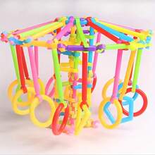 100pcs Magic Wand STEM Building Blocks Set - Teens Puzzle Toys, Inspire Imagination, Engineering Kit, Assorted Colors & Shapes, Perfect Gift For Birthday & Holiday, Random Packaging, No Storage Box - Multicolor - View 5
