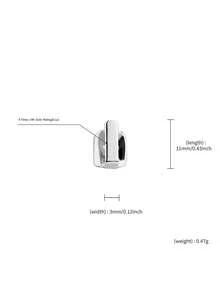 1 Set Single Row Smooth Gold, Silver, Rose Gold Cubic Zirconia Bar Teeth Grillz, Unisex Hip Hop, Nightclub, Rock Style Party Decoration, Holiday Gift, Adjustable