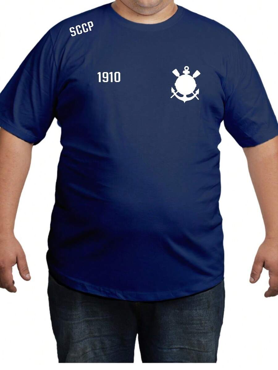 Personalized Corinthians Plus Size T-Shirt (G1–G5) Unisex – Official Fan Club - Màu xanh lam - Xem 1