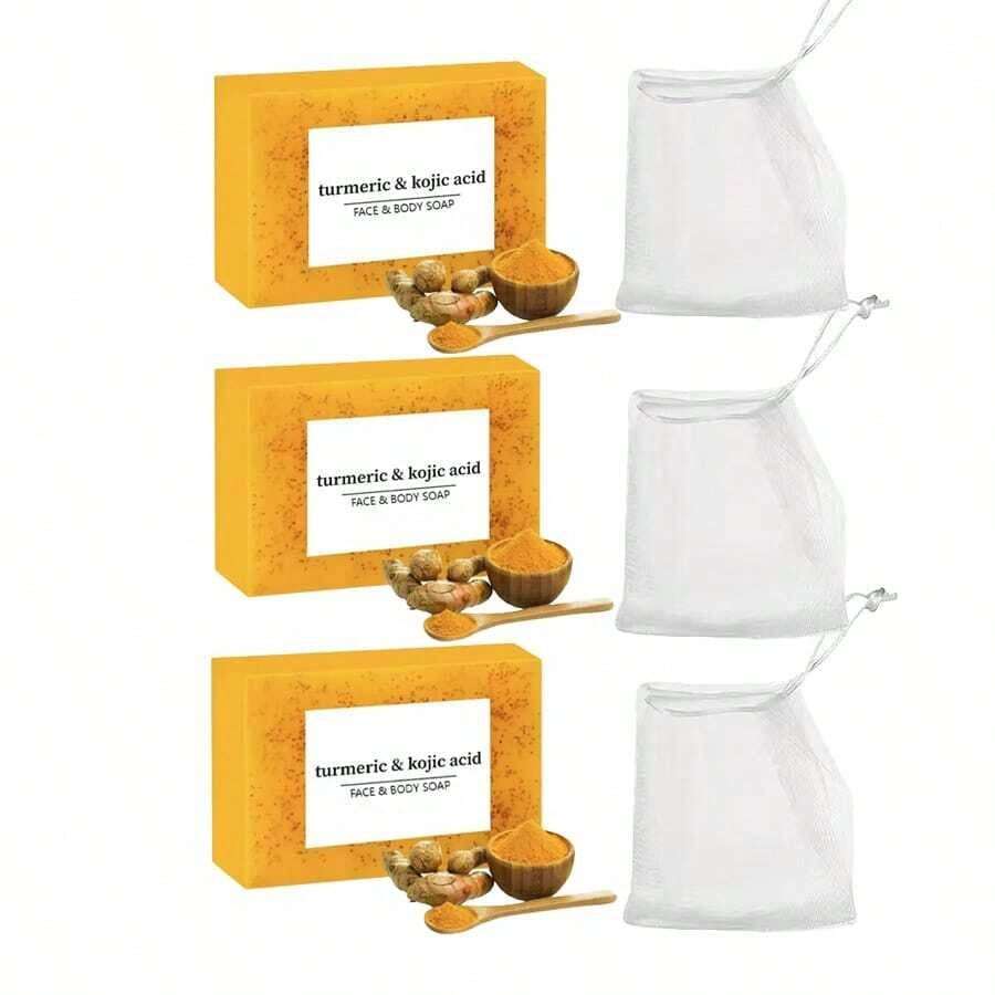 Turmeric Soap, A Hand Soap For Men And Women, With Foam Rich, Clean And Moisturizing Double Effects