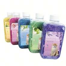 3X Capacity 350ml/11.8oz Cat Litter Deodorizer Pearls - Multi-Color Litter Box Odor Eliminator, Long-Lasting Freshness, 3X Regular Deodorizer, Creates A Clean And Pleasant Pet Environment