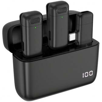 Professional Wireless Lavalier Microphone For Smartphones, Plug & Play Lapel Clip Microphone With Charging Case, Wireless Mic For Video/Audio Recording, Teaching, Interviews