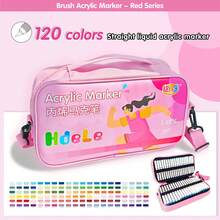 240/120/72/56/24/8 Farben Acrylstifte, flüssige Tinte mit weicher Spitze, für Studenten, nicht transparent, mischbar, vielfältige Farboptionen, Aquarellpinselstift, hochwertige Kunstbedarf, Schul- und Lernbedarf