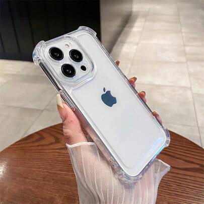 Capa Capinha Space Transparente Anti Impacto TPU Case Space Compativel Apple 11 ProMax 12 13 14 16 17 Pro Max Plus X/Xs