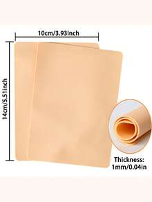 15/10/5/3/1pc 5.51in X 3.93in 1MM Silicone Fake Skin Tattoo Practice Sheets, Double-Sided Permanent Makeup Training Supplies
