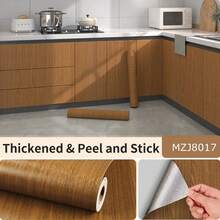 1 Cuộn Giấy Dán Tường Vân Gỗ Nhôm Tự Dính, Giấy Dán Tường Có Kết Cấu Gỗ Thật, Miếng Dán Tường Chống Thấm Nước Và Dầu Mỡ Có Thể Tháo Rời, Dễ Dàng Dán Trên Cửa, Thích Hợp Cho Phòng Ngủ, Phòng Tắm, Phòng Khách, Khung Cửa Bằng Hợp Kim Nhôm Và Gỗ Nguyên Khối - Nhiều màu - Xem 47