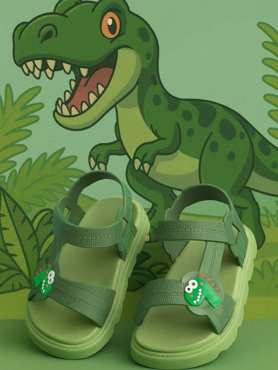Dinosaur Sandal Children's Dinosaur Sandal Light Boy - 綠色 - 查看 1