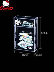 Sanrio 1个装透明烟盒香烟收纳可爱卡通烟盒三丽鸥创意个性收纳20支粗香烟