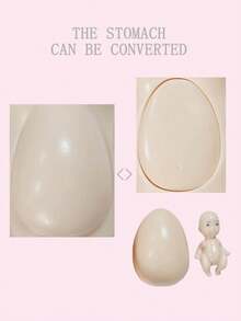 1 Set 11.5" Pregnant Doll With Realistic Big Belly, Includes Baby Doll, Milk Bottle, Changeable Belly Shape, Early Education Doll, Roleplay Game, Gift For Girls, Mother's Day, Birthday, Holiday