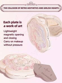 COLORROSE 哑光珠光粉轮廓调色板，轻盈、光滑、天鹅绒般的质地，带镜子，瘦脸鼻，自然渐变，古铜色轮廓和荧光笔一体式调色板 - CR726 - 查看 7