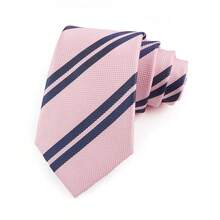 ZONFAZ Men's Striped Tie 7.5cm Tie Green Orange Stripes Ties Business Meeting Suit Wedding Party Office Tie Men's Gift Accessories - Multicolor - View 19