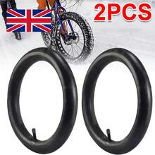 2Pcs 20 X 4.0 Inch Inner Tube For Fat Mountain MTB Bicycle Bike / Car Tyre Valve - Negro - Ver 1
