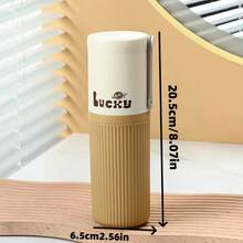 Portable Lucky Travel Toothbrush & Toiletry Storage Case Set, Creative Minimalist Couples Toothbrush Cup & Rinse Cup