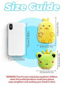 PETSIN Bộ đồ chơi chó con kêu cót két, chó con nhồi bông, đồ chơi cho chó cưng dễ thương có tiếng kêu cót két dành cho chó nhỏ (chỉ dành cho thú cưng) - Nhiều màu - Xem 9