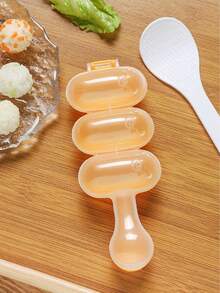 1 件可爱卡通猫形饭团制作器奶昔，配 1 件小饭勺，饭团摇晃器，球形饭团模具，饭团模具，儿童寿司制作器午餐便当，家庭厨房午餐小工具 - 彩色 - 查看 15