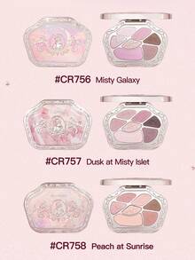 COLORROSE 7-Color Western Retro Eyeshadow Palette, Matte & Shimmer Eyeshadows, High Pigmentation, Long-Lasting, Smooth Texture, With Mirror, Multi-Function Makeup Palette Including Highlighter & Blush - CR756 - Xem 7