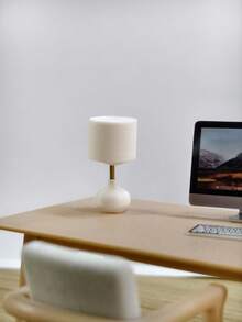 1 pièce Lampe de maison de poupée miniature : Modèle de lampe miniature réaliste, décoration de maison, modèle de lampe de chevet, modèle de décoration de bureau pour étude, chambre à coucher, bureau - Multicolore - Voir 14